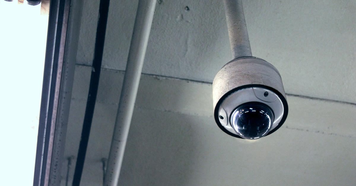 Câmera de segurança instalada em ambiente interno para monitorar pet