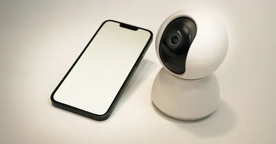 Câmera de monitoramento doméstica voltada para acompanhar cães e gatos